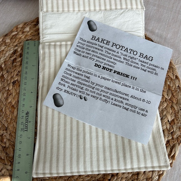 Microwave Potato Bags, Reusable Pouches for Baking Potatoes, at home or Office ￼ - Picture 5 of 5
